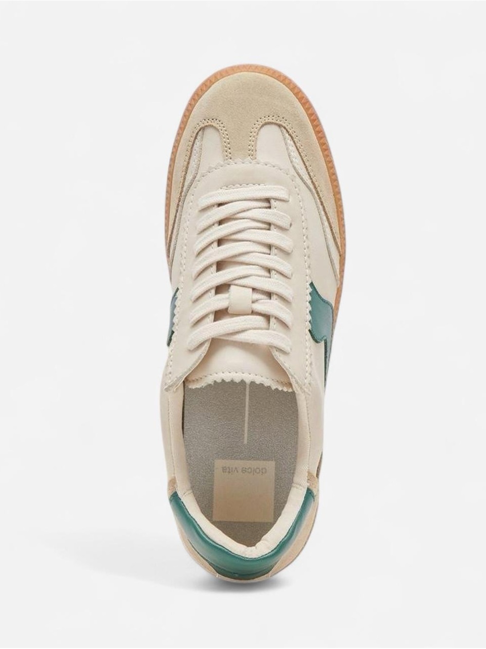 Brand NEW - Dolce Vita notice white green leather sneakers - Picture 2 of 3